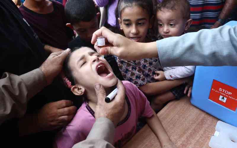 WHO demands space to finish Gaza polio vaccination