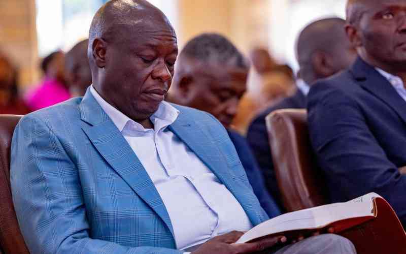 Gachagua seeks solace from the Bible after impeachment