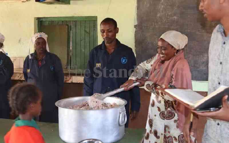 School feeding programme makes Marsabit kids flow to class