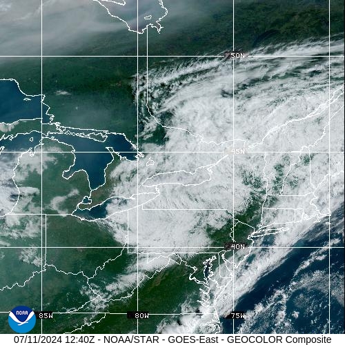 Post-tropical Cyclone Beryl at 43.1°N - 80.3°W