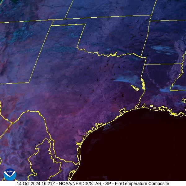 Click image for the latest GOES Fire Temperature satellite imagery for the Southern U.S. Plains Region