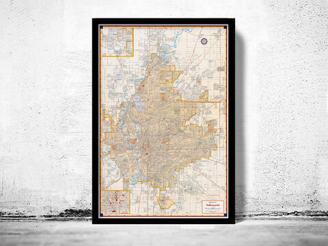 Old,Map,of,Indianapolis,1956,Vintage,Wall,Print,Art,Reproduction,Open_Edition,vintage,illustration,United_States,city_map,indianapolis,old_map,city_plan,vintage_map,indianapolis_map,indianapolis_poster,antique_map