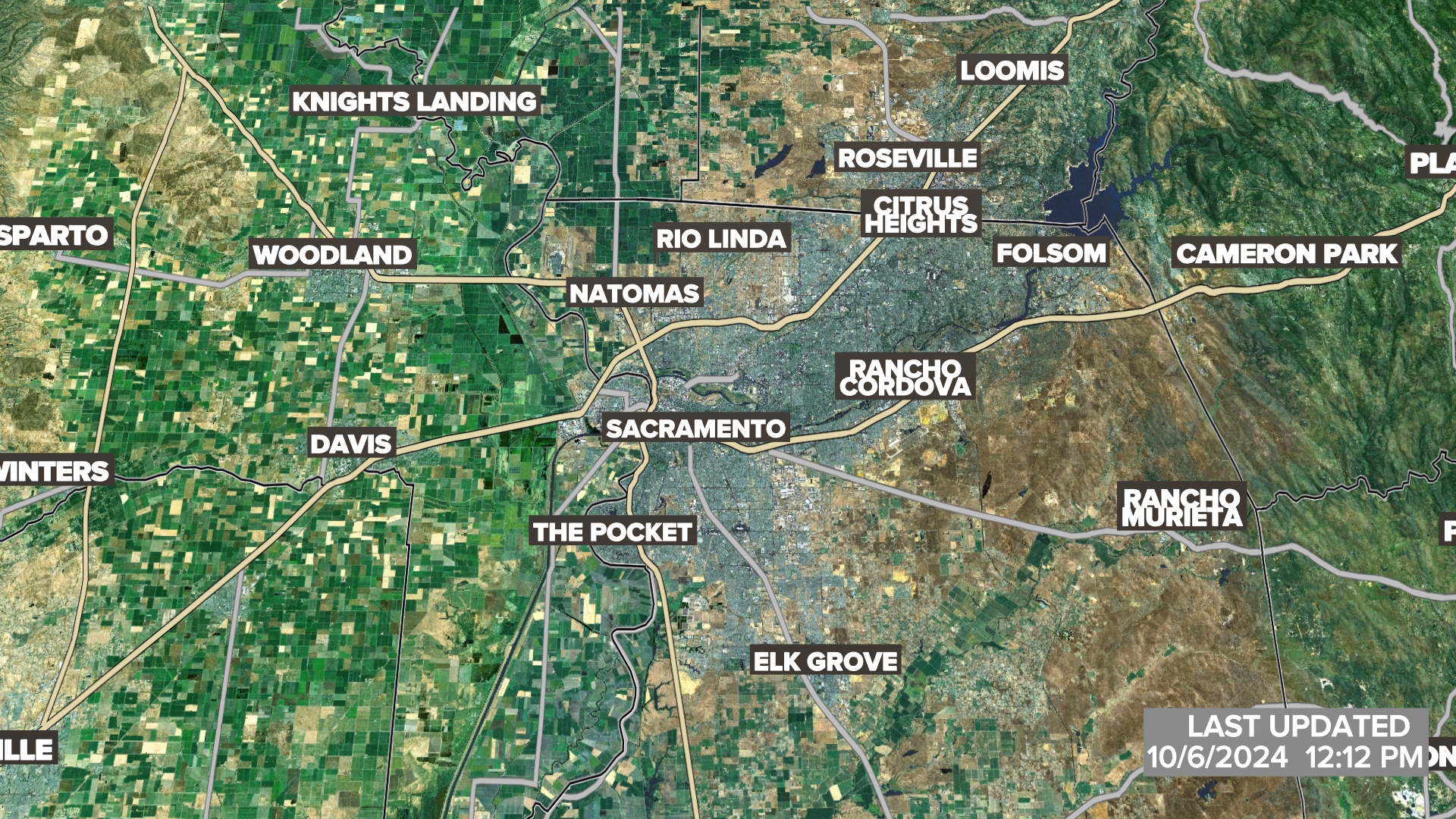 Sacramento Area Satellite Radar