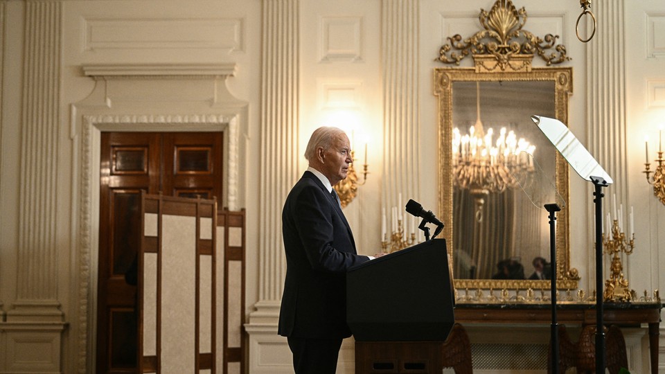 Biden at a podium