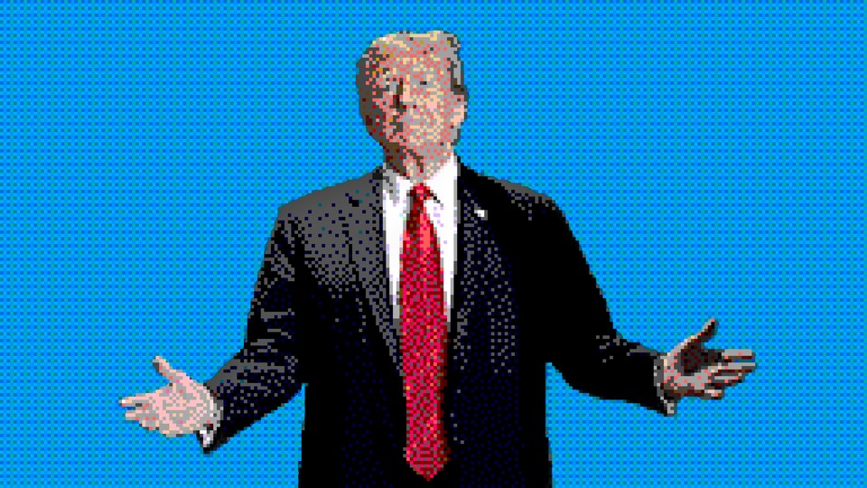 Pixelated picture of Trump