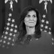 Black-and-white photo of Nikki Haley