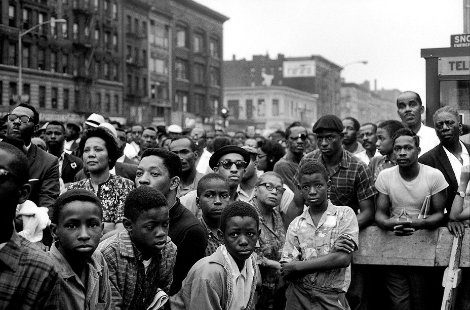 Nation of Islam rally in Harlem in 1963