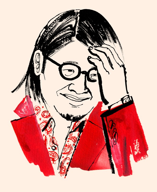illustration of Kevin Kwan