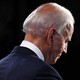 Joe Biden looking downward