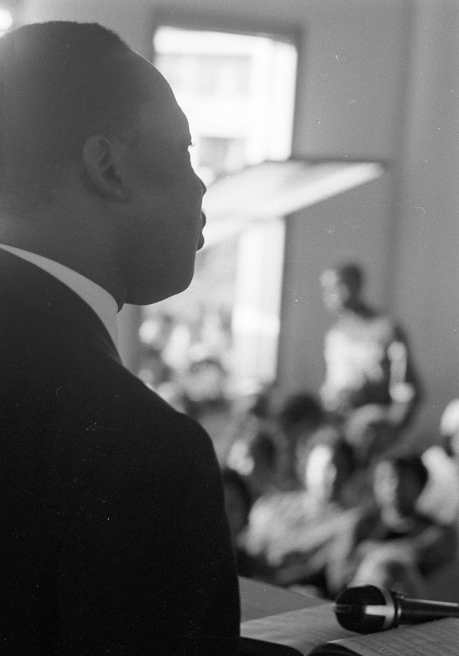 King in 1965 at the First Baptist Church in Eutaw, AL