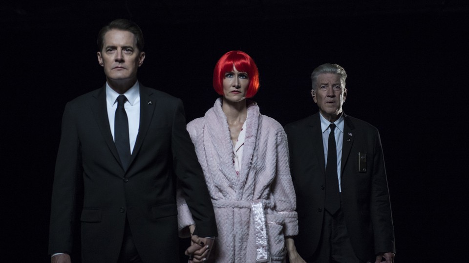 Kyle MacLachlan, Laura Dern, and David Lynch in the finale of 'Twin Peaks: The Return'