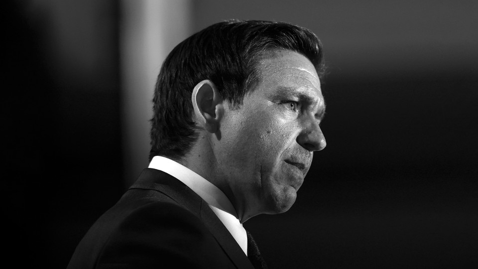 Ron DeSantis looking concerned