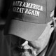 Man wearing a "Make America Great Again" hat