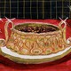 a painting of a fancy dog-food bowl