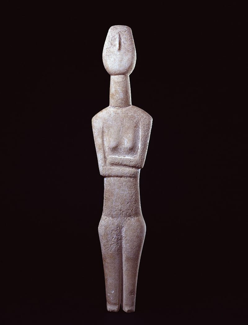 Greek Cycladic Marble Female figurine