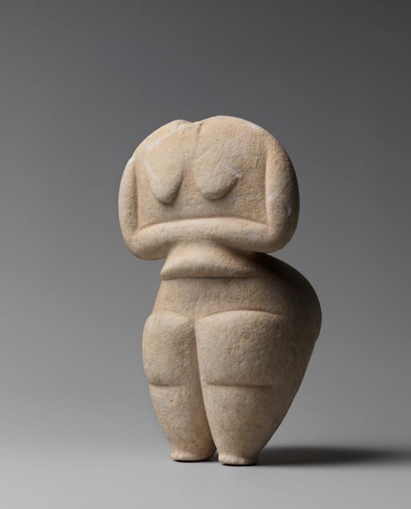 Cycladic marble female figure, Aegean Civilizations