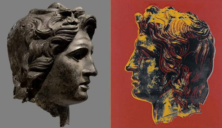 Bronze head alexander the great