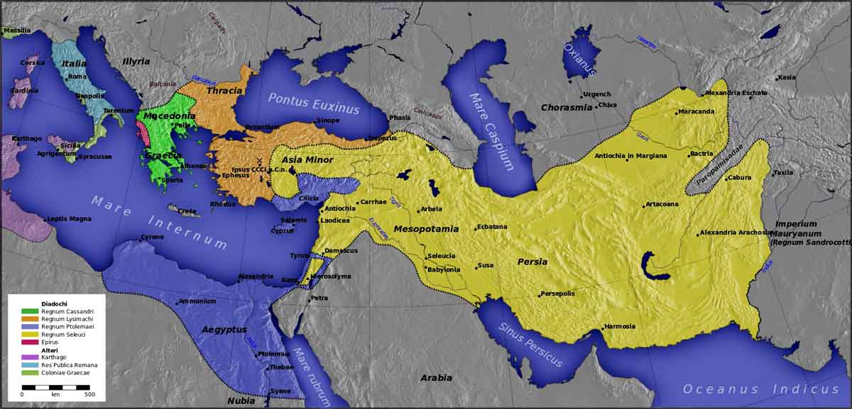 hellenistic world map