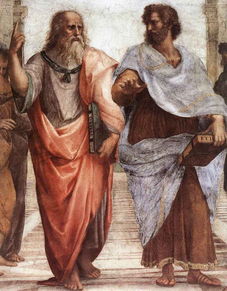 raphael plato aristotle school of athens