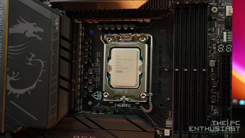 msi meg z890 ace with intel core ultra 9 285k cpu