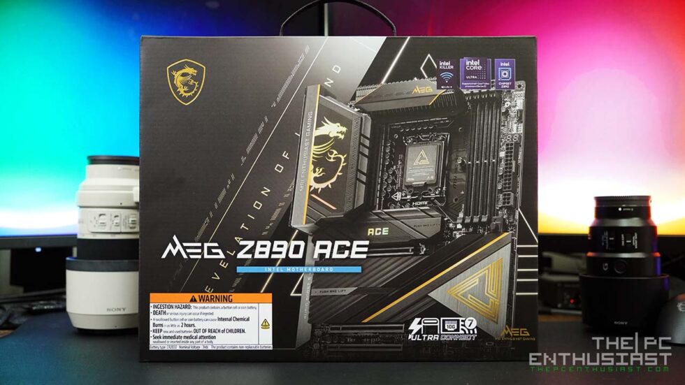 msi meg z890 ace box front