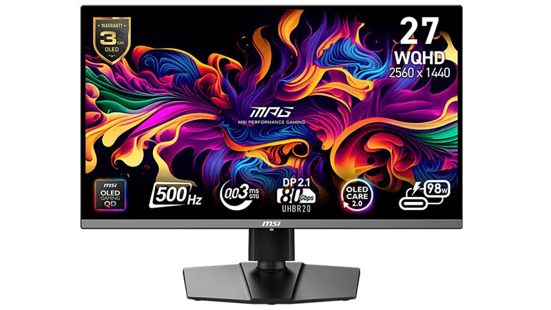 MSI MPG 272QR QD-OLED X50 1440p 500Hz