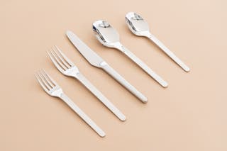 The Heath Ceramics Muir Flatware set.