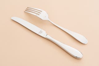 The knife and fork of the Reed & Barton Dalton set.