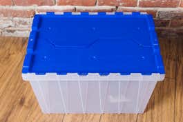 The Akro-Mils KeepBox Attached Lid Container