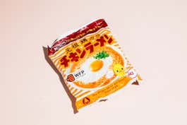 A pack of Nissin Chicken Ramen Noodle