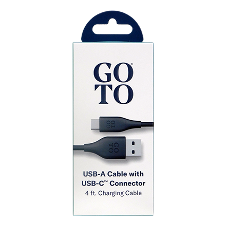 GoTo GoTo™ USB C to A Cable, 4 ft