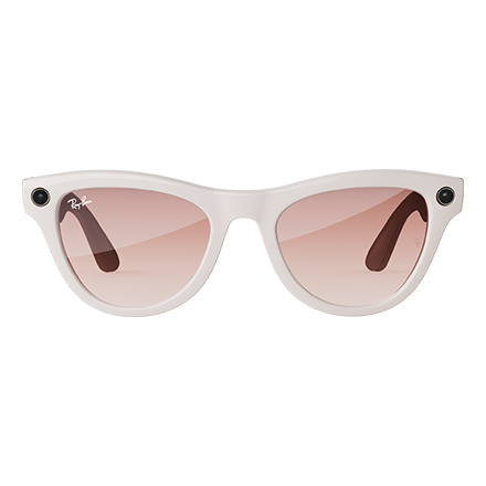 Meta Ray-Ban Meta Smart Glasses Skyler Cinnamon Pink Lens