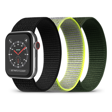 PureGear PureGear Velcro Watch Bands 3-Pack for Apple Watch 42/44/45/46/49mm