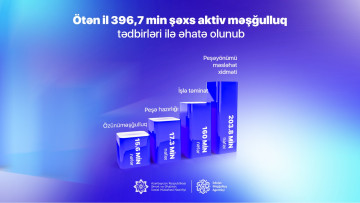 Ötən il 396 mindən çox şəxs aktiv məşğulluq tədbirləri ilə əhatə olunub