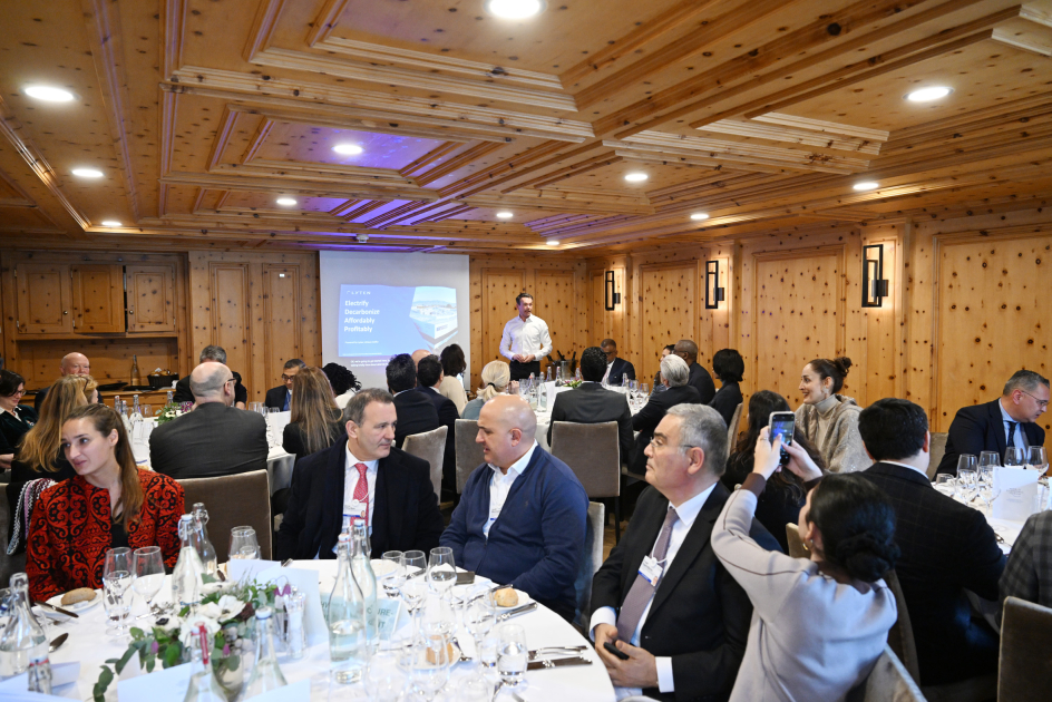 Vice President of Heydar Aliyev Foundation Leyla Aliyeva attends event during World Economic Forum in Davos (PHOTO)