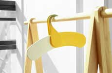 Banana-Inspired Clothing Hangers