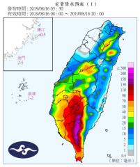 中南部豪大雨 9縣市發布豪雨特報