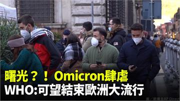 曙光？！ Omicron肆虐　WHO：可能使歐洲...