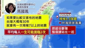 百年週期將至恐大震？ 專家：一生遇2次強震