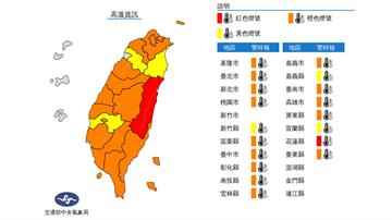 明天更熱！台北、花蓮恐飆38度 本島僅1縣市沒亮...