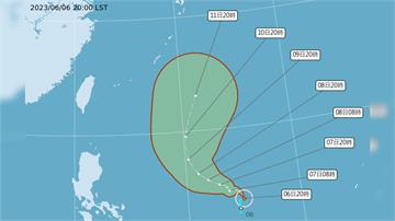 今年第3號颱風「谷超」生成 估週五北轉、對台灣無...