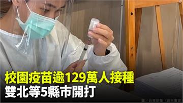 校園疫苗逾129萬人接種　雙北等5縣市率先開打