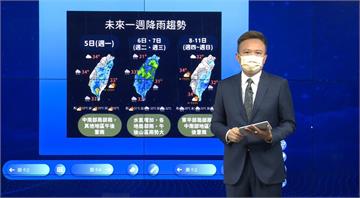 入夜雨緩和！改吹西南風「2區」又迎雨 中秋假期恐...