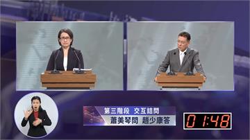 辯論會／蕭美琴質問核廢料放哪？ 趙少康稱：美國怎...