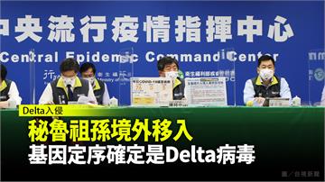 秘魯祖孫境外移入  基因定序確定是Delta病毒