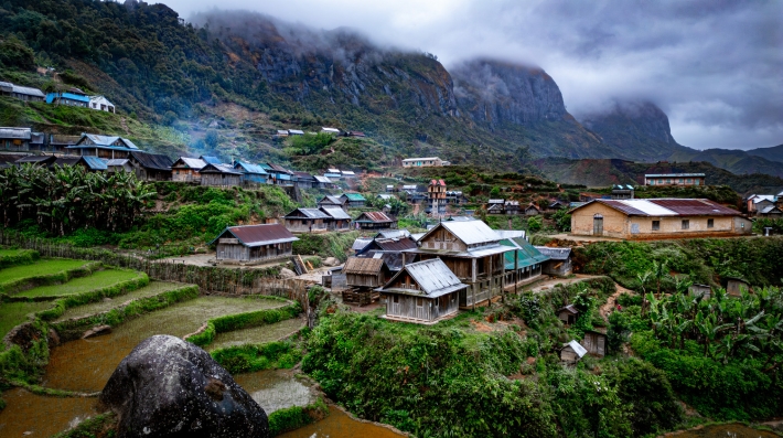 Sakaivo Eco-village shown from above 