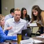 Pictured: MMHC students work on Capstone Project