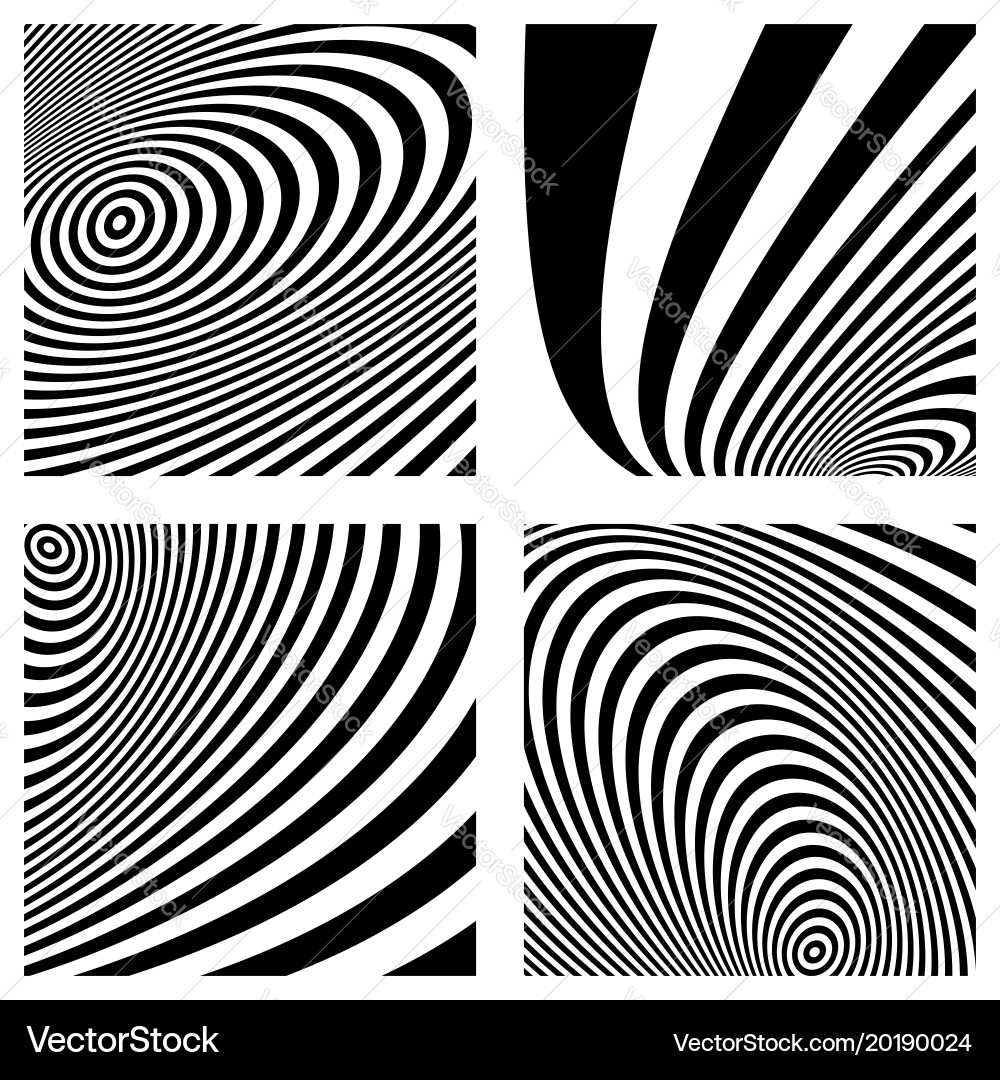 Abstract lines patterns vector image