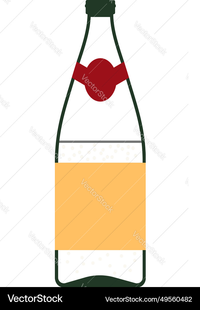 Champagne bottle icon vector image