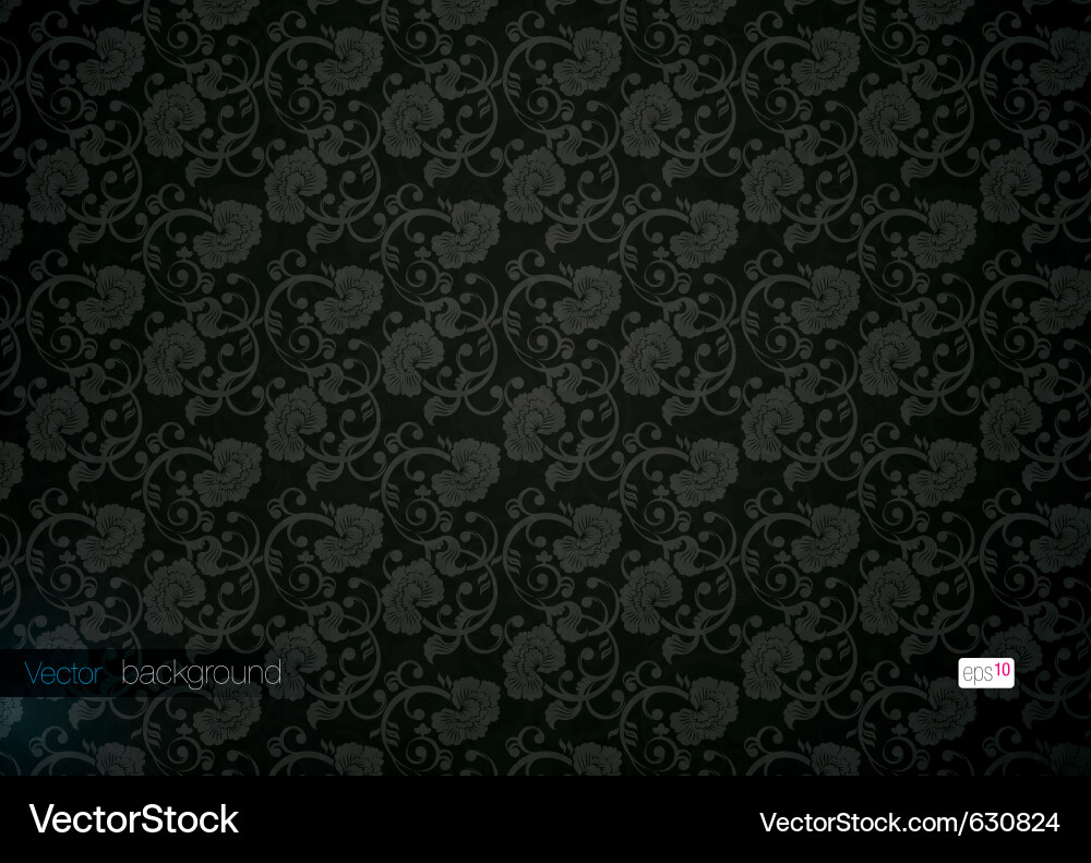 Seamless floral background vector image